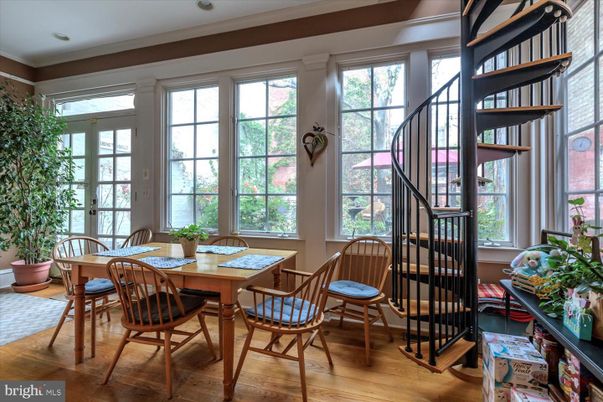 Dining room, Interior, Wood Texture Flooring