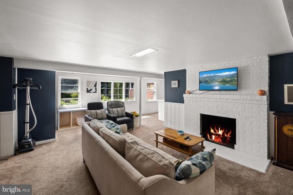 Fireplace, Interior, Living room, Stone Walls