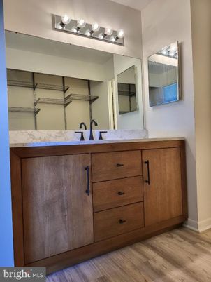 Bathroom, Dual Sink Vanities, Interior, Wood Texture Flooring