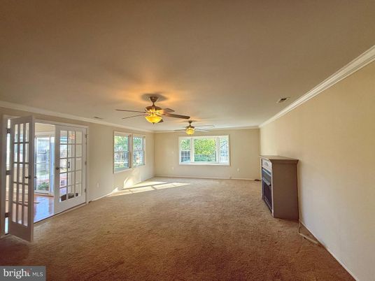 Empty room, Fireplace, Interior