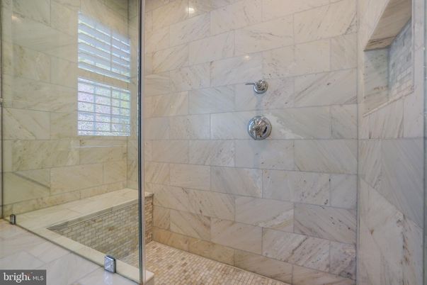 Bathroom, Glass Shower, Interior, Marble Walls
