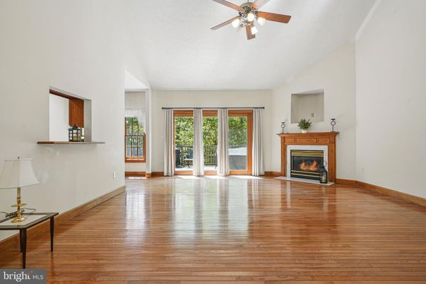 Empty room, Fireplace, Interior, Wood Texture Flooring
