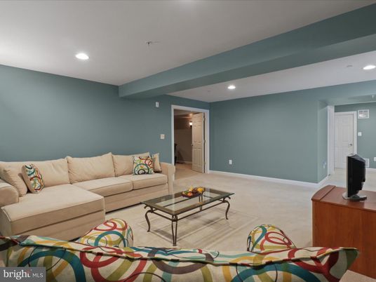 Interior, Living room, Recessed Lighting