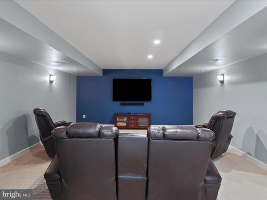 Home Theatre Room, Interior, Recessed Lighting, Theatre Room
