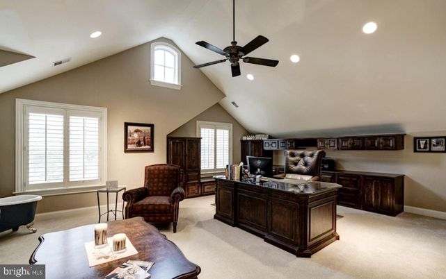 Home Office, Interior, Recessed Lighting