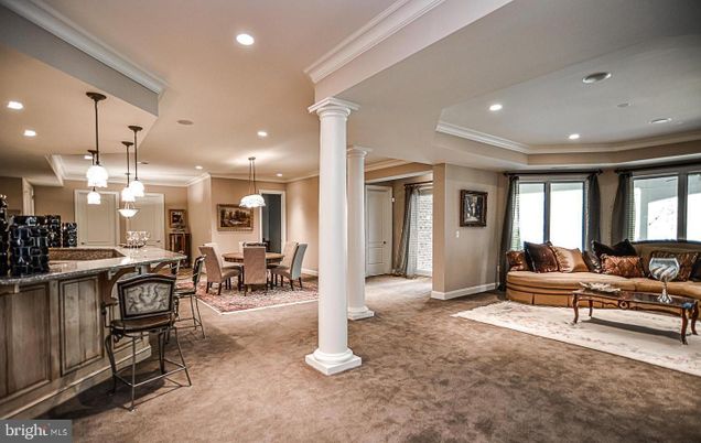 Dining room, Interior, Living room, Pendant Lights, Recessed Lighting