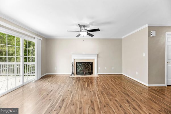 Empty room, Fireplace, Interior, Wood Texture Flooring