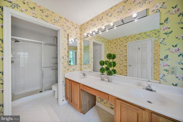 Bathroom, Dual Sink Vanities, Glass Shower, Interior