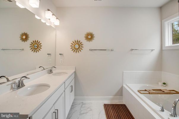 Bathroom, Dual Sink Vanities, Interior, Marble