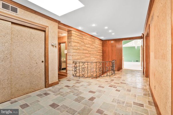 Interior, Recessed Lighting, Stone Walls, Wooden Walls