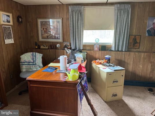 Home Office, Interior, Wooden Walls