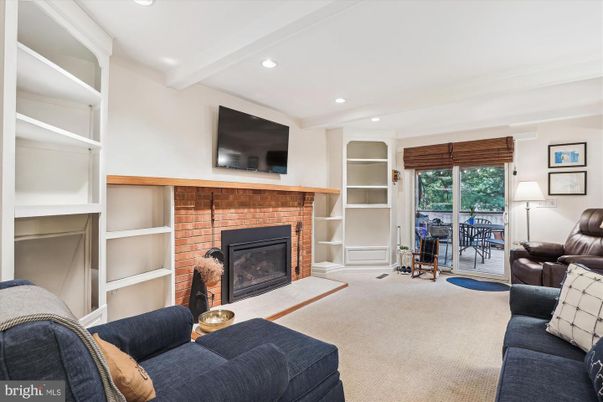 Fireplace, Home Office, Interior, Living room, Recessed Lighting