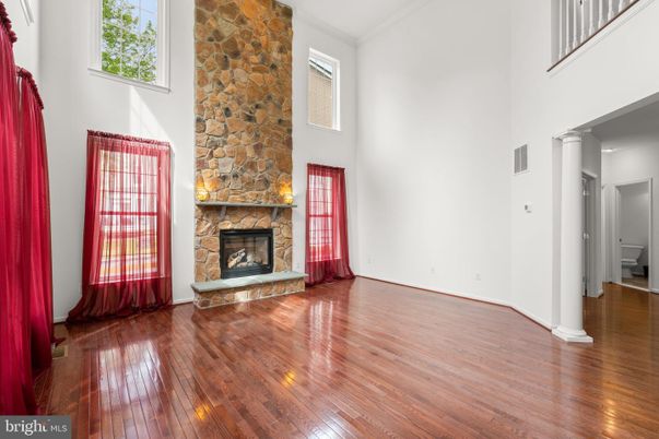 Fireplace, Interior, Stone Walls, Wood Texture Flooring