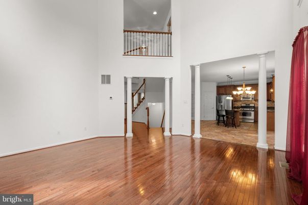 Chandelier, Interior, Kitchen, Recessed Lighting, Wood Texture Flooring