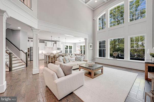 Interior, Kitchen, Living room, Pendant Lights, Recessed Lighting, Wood Texture Flooring