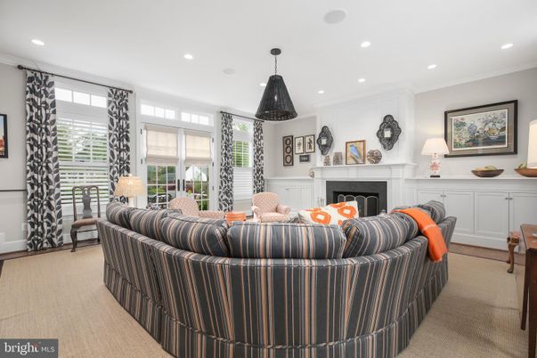 Fireplace, Interior, Living room, Pendant Lights, Recessed Lighting