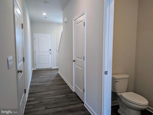 Bathroom, Interior, Recessed Lighting, Wood Texture Flooring