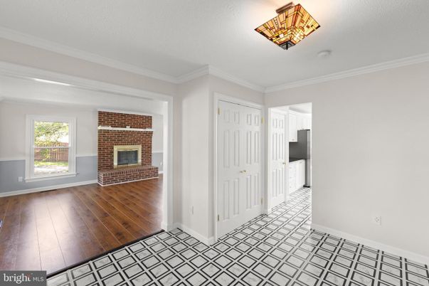 Empty room, Fireplace, Interior, Wood Texture Flooring