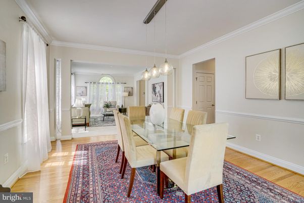 Dining room, Interior, Living room, Pendant Lights, Wood Texture Flooring
