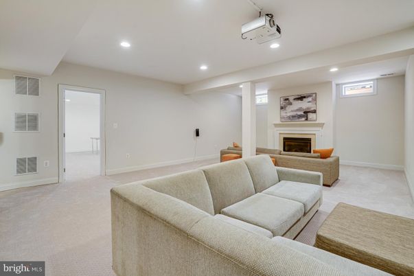 Fireplace, Interior, Living room, Recessed Lighting