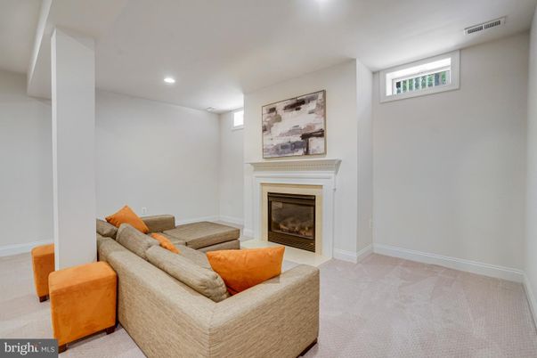 Fireplace, Interior, Living room, Recessed Lighting