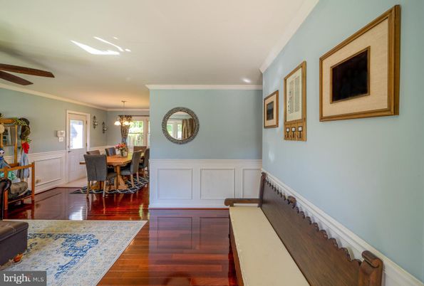 Chandelier, Dining room, Interior, Recessed Lighting, Wood Texture Flooring