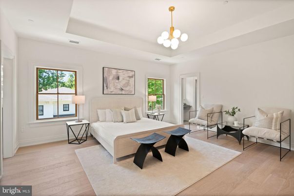 Bedroom, Interior, Pendant Lights, Wood Texture Flooring