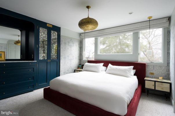 Bedroom, Interior, Pendant Lights
