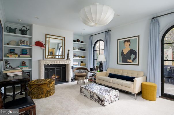 Fireplace, Interior, Living room, Recessed Lighting