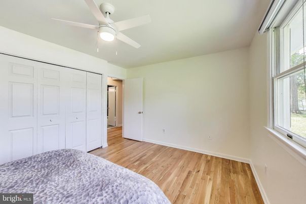Bedroom, Empty room, Interior, Wood Texture Flooring