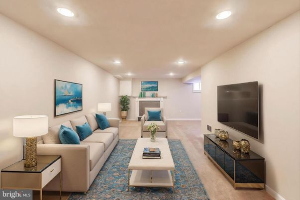 Interior, Living room, Recessed Lighting