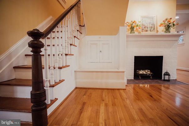 Fireplace, Interior, Wood Texture Flooring