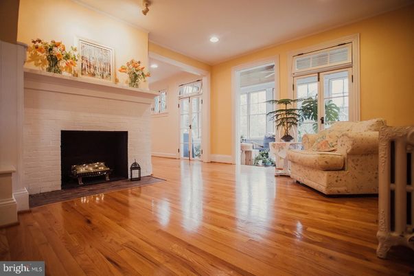 Fireplace, Interior, Recessed Lighting, Wood Texture Flooring
