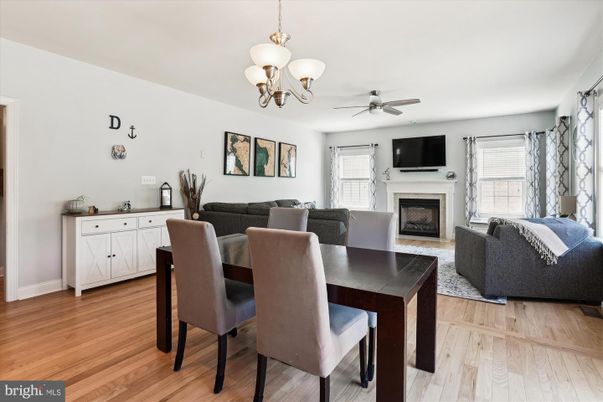 Chandelier, Dining room, Fireplace, Interior, Living room, Wood Texture Flooring