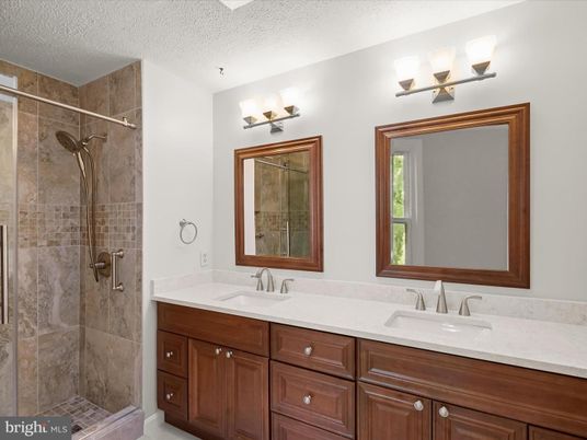 Bathroom, Dual Sink Vanities, Glass Shower, Interior