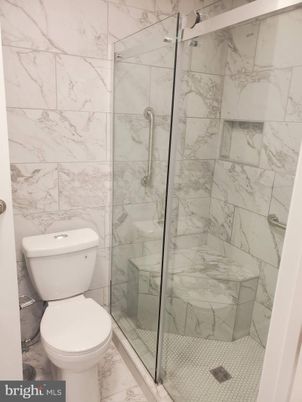 Bathroom, Glass Shower, Interior, Marble, Marble Walls