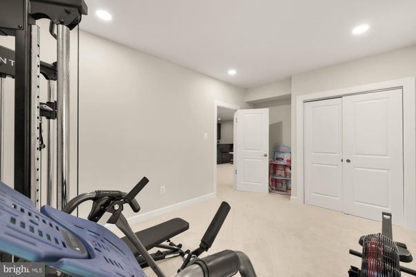 Fitness Equipment, Gym, Interior, Recessed Lighting