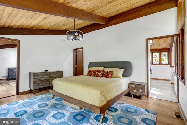 Bedroom, Interior, Wooden Beams, Wooden Ceilings, Wood Texture Flooring
