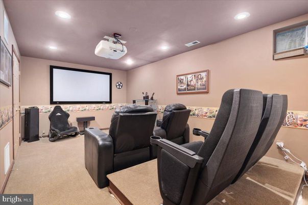 Home Theatre Room, Interior, Projection Screen, Recessed Lighting, Theatre Room
