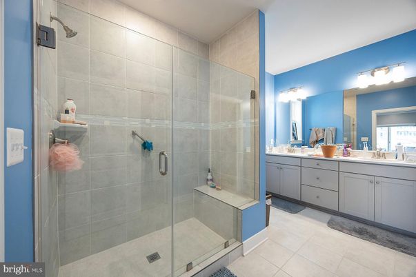 Bathroom, Dual Sink Vanities, Glass Shower, Interior