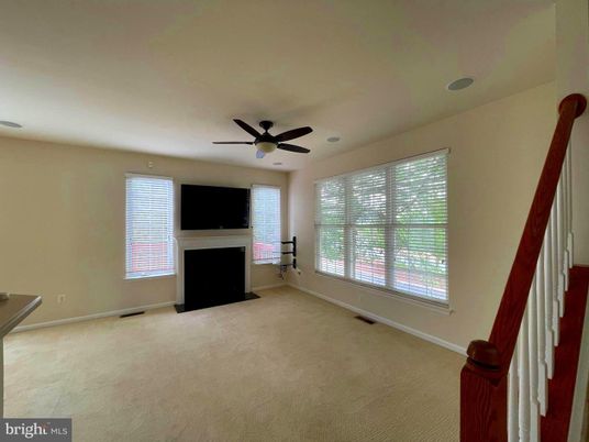 Empty room, Fireplace, Interior