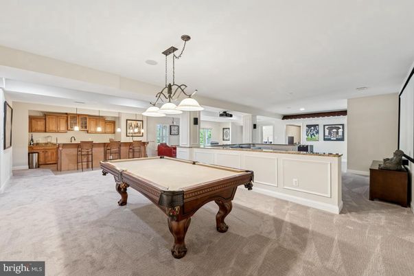Billiard Table, Chandelier, Game Room, Interior, Kitchen, Pendant Lights, Recessed Lighting