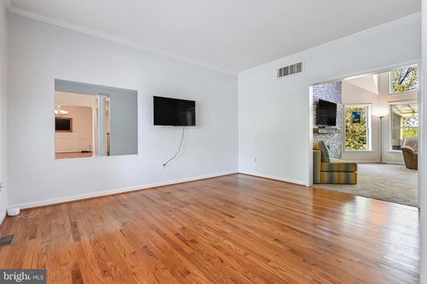 Empty room, Interior, Stone Walls, Wood Texture Flooring