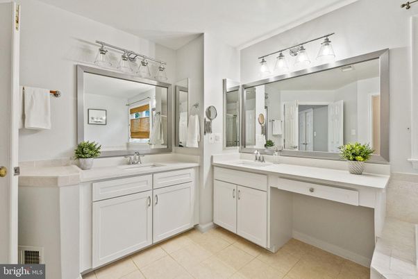 Bathroom, Dual Sink Vanities, Interior, Tile Countertops
