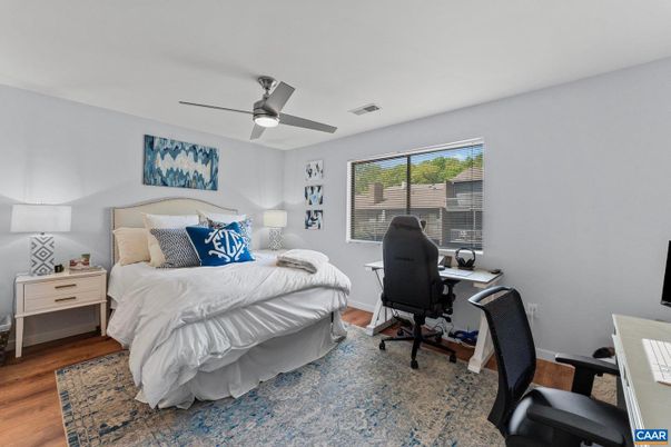 Bedroom, Home Office, Interior, Wood Texture Flooring