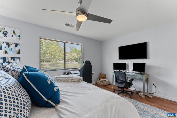 Bedroom, Home Office, Interior, Wood Texture Flooring