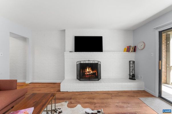 Fireplace, Interior, Wood Texture Flooring