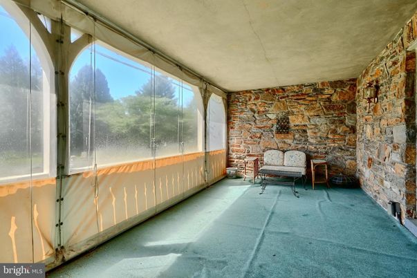 Interior, Stone Walls, Sun Room