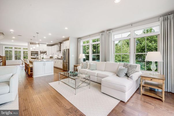 Dining room, Interior, Kitchen, Living room, Pendant Lights, Recessed Lighting, Stainless Steel Appliances, Wood Texture Flooring