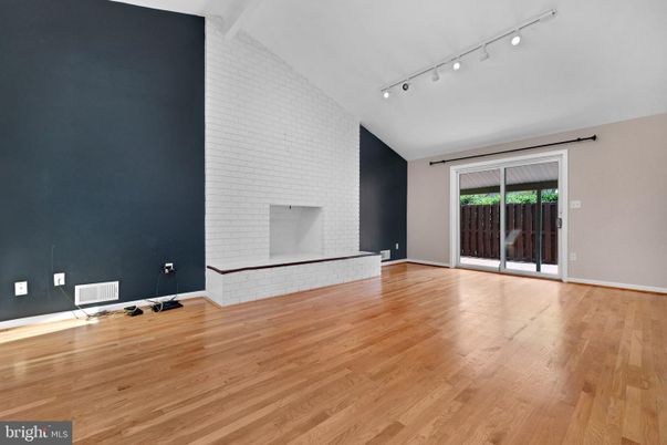 Empty room, Interior, Stone Walls, Wood Texture Flooring